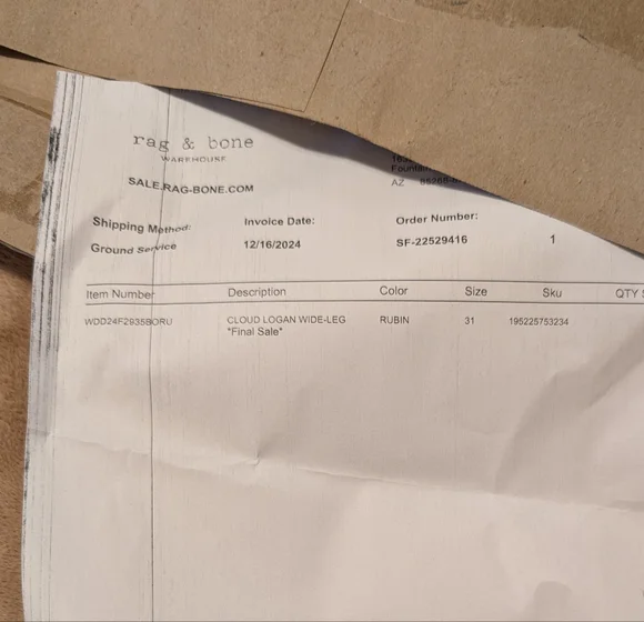 Rag & Bone® NWT Stylish mid-rise blue jeans - Picture 15 of 15